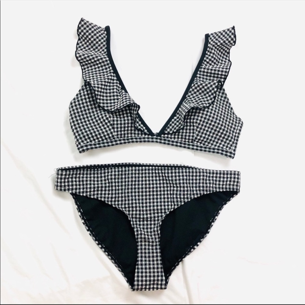 Brave Soul Gingham Swim Suit